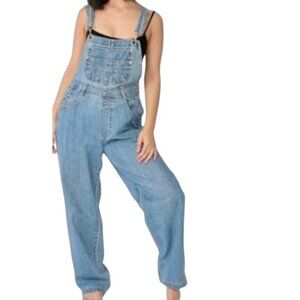 London London Denim Overalls, Med Wash, 18